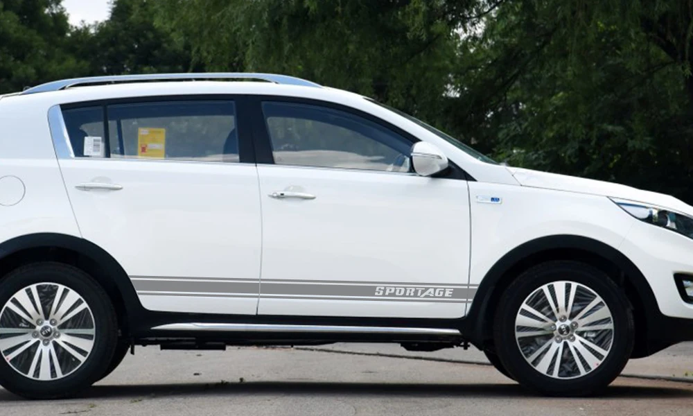 Автомобильные наклейки длинные Боковые Полосатые наклейки DIY Авто Виниловая пленка Стайлинг наклейки гоночный Стайлинг для KIA SPORTAGE Тюнинг автомобиля аксессуары