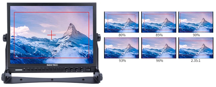 Seetec P150-3HSD 15 ''SDI вещательный монитор HD 1024x768 ЖК-экран пленочная камера полевая профессиональная с 3g SDI HDMI AV YPbPr DVI