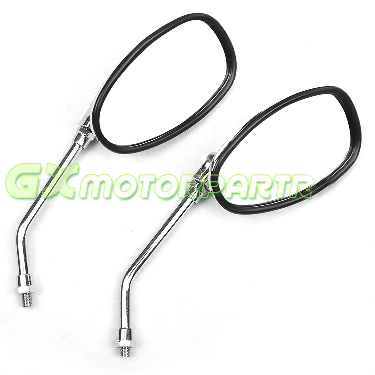 Универсальный мотоцикл хром зеркало заднего вида скутер модификация зеркала для