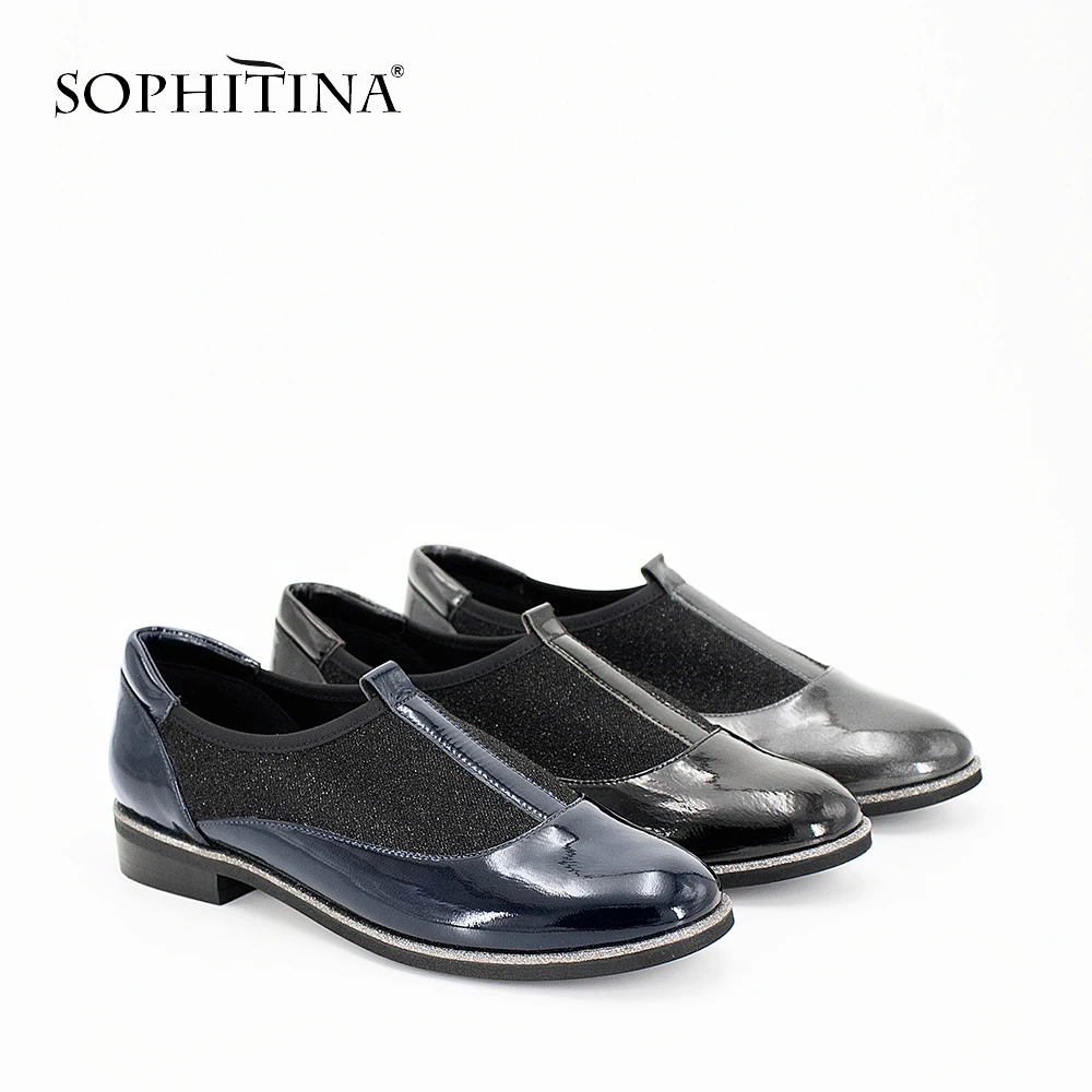 SOPHITINA 2019 Осень Повседневная модная обувь на плоской подошве круглый носок