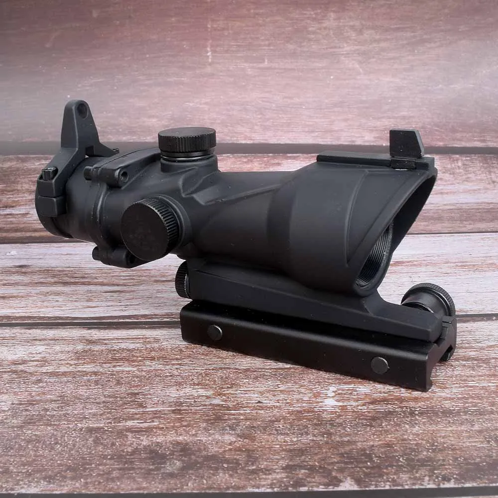 Охотничий прицел ACOG 1X32 тактический Красный Зеленый точечный прицел с подсветкой Оптический прицел с 20 мм Рельсом для страйкбола пистолет