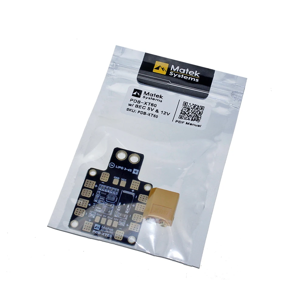 MATEK Mini Power Hub PDB XT60 распределительная плата с BEC 5 В/12 В для мультиротора самолета FPV