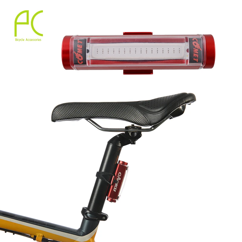PCycling велосипедный фонарь яркое предупреждение 16 LED алюминиевый сплав USB