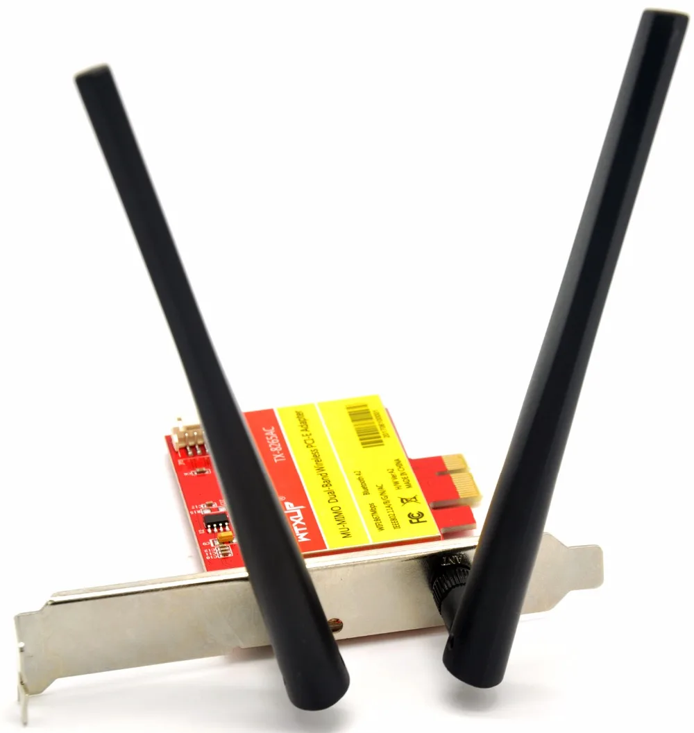 Беспроводной настольный адаптер PCI Express для Intel 8265AC 5 ГГц/2 4 ГГц 1200 Мбит/с 802.11ac Wi-Fi +