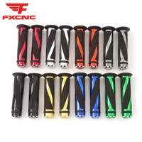 rubberaluminum universal 78 22mm cnc motorcycle handlebar grip handle bar motorbike handlebar grips set 10 colors for option