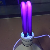 e27 ac 220v 2u 20w uv black light lamp quartz ultraviolet indoor home purple fluorescent energy saving lamps cfl tube bulb