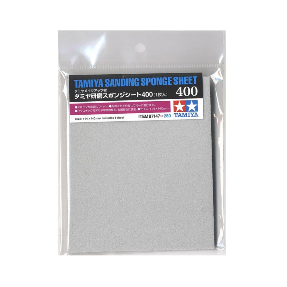 

OHS Tamiya 87147 Model Sanding Sponge Sheet P400 Hobby Finishing Tools Accessory