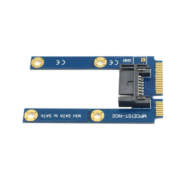 Бесплатная доставка переходник MSATA к 7 контактам SATA SSD Мини sata ssd карта +