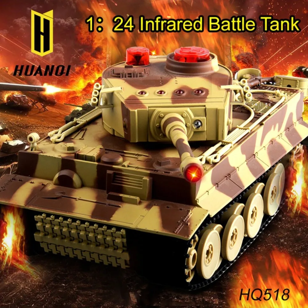 OCDAY RC 518 1/24 Гусеничный Танк ИК пульт дистанционного управления игрушки