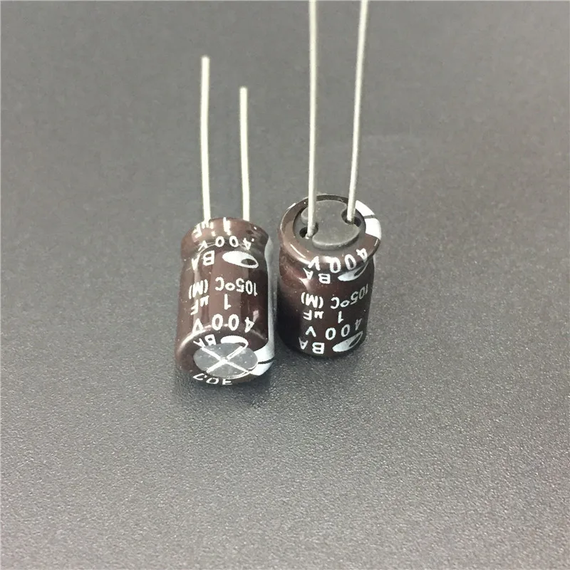10pcs 1uF 400V SAMWHA BA Series 8x12mm 400V1uF Aluminum Electrolytic Capacitor | Электронные компоненты и