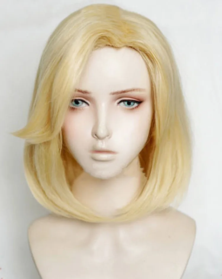 

Anime OW Mercy Wig Angela Ziegler Light Blonde Cosplay Wigs + Wig Cap