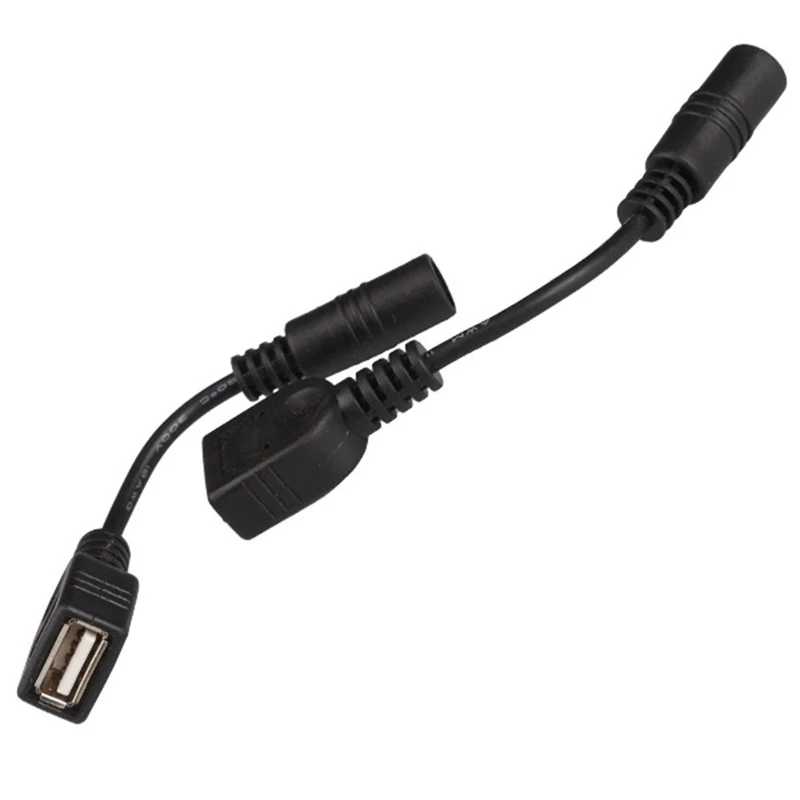 2 шт. 5 5x2 1 мм DC Женский к USB AF Мужской Разъем питания кабель для адаптера ноутбука