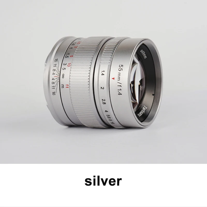 7artisans 55 мм F1.4 портрет ручная фокусировка Камера объектив APS C для Canon EOS M Fuji Sony Olympus