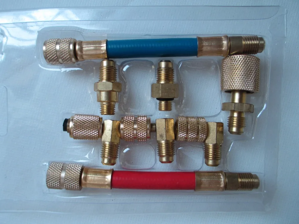 Автомобильный адаптер для кондиционера Fixmee универсальный с разъемом R134a R12