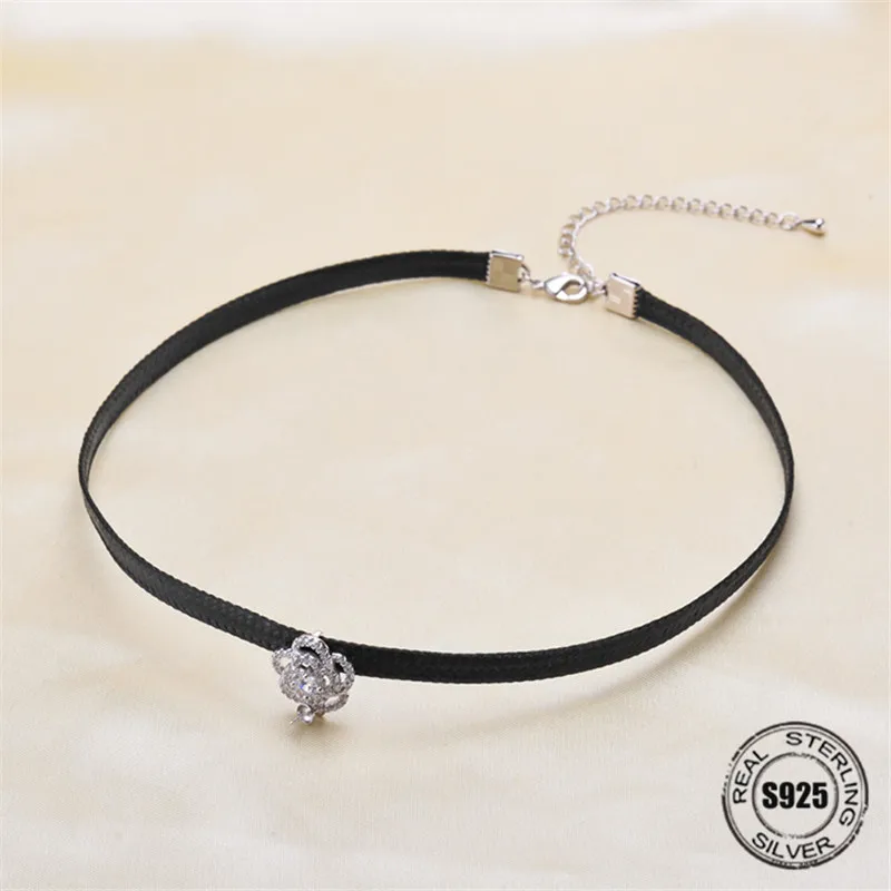 

Necklace Pendant Findings S925 Sterling Silver Necklace Chain Settings Jewelry Parts Fittings Jewelry Making Charm Accessories