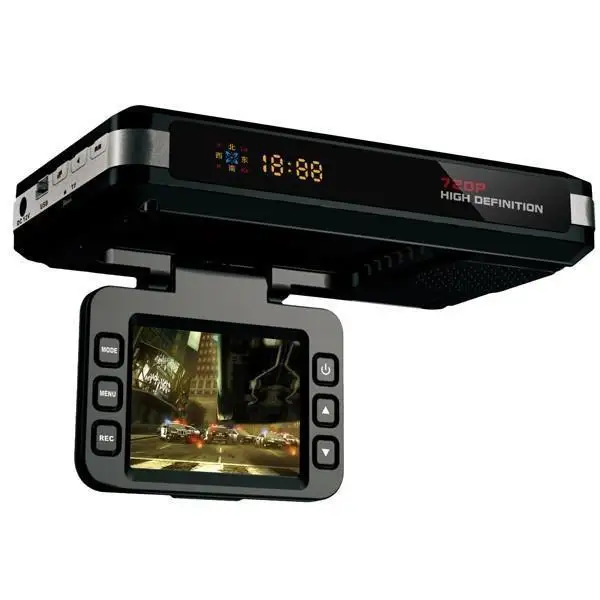 Car DVR Camera+Radar Detector STR8500 HD 720P 30FPS 2.0&quotLCD Logger Video Registrator Russian Voice with laser+GPS Free Shipping |
