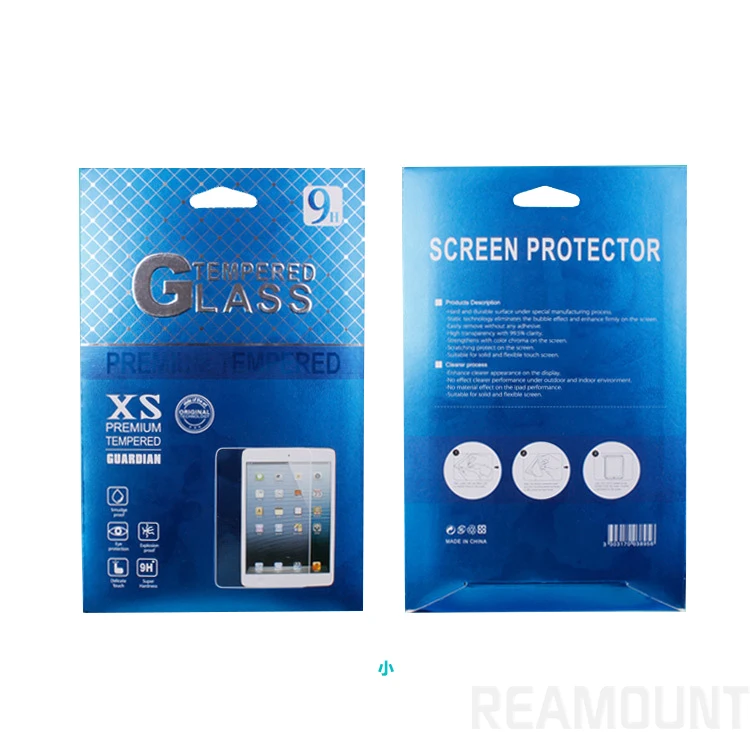 500 шт. Роскошная бумажная упаковочная коробка для защиты экрана закаленное