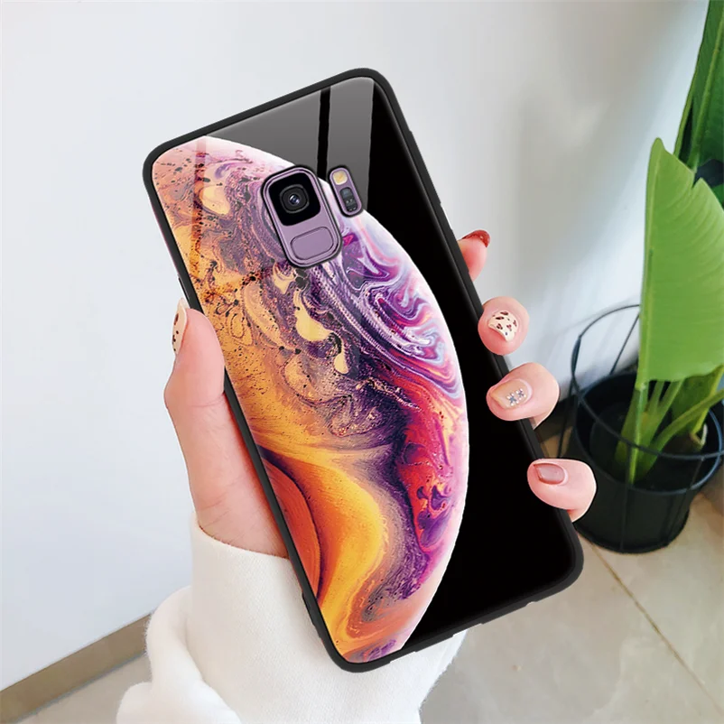 xpingbao Защитная пленка из закаленного стекла для Coque Samsung Galaxy A50 A70 J4 J6 J5 J7 Prime A6 плюс A8 A7 Note 8 9 S10e S8 S9 S10 плюс M10 M20 чехол - Цвет: xpingbao