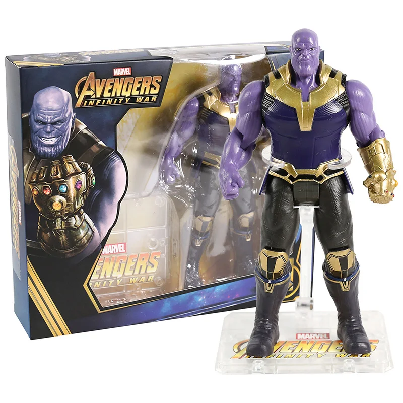 Thanos Мстители Бесконечность войны фигурки танос Железный человек Капитан Америка человек паук Халк Hawkeye Antman Экшн фигурки игрушка - Цвет: Thanos