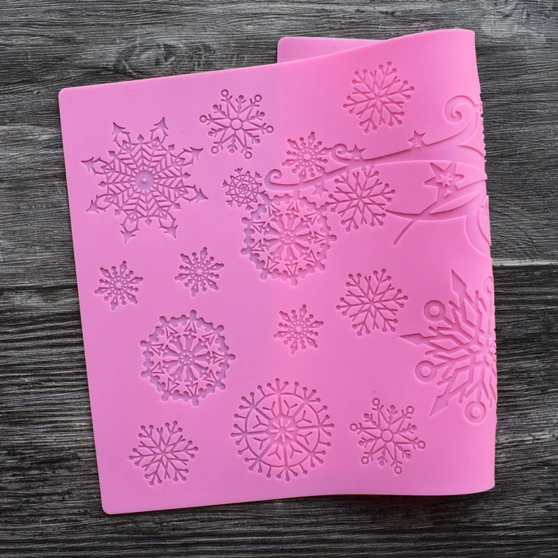 Новое поступление Рождественский дизайн силиконовый коврик помадка Украшение