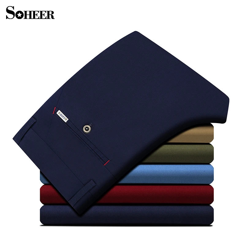 2017 Элитный бренд Прямые Бизнес Повседневное Для мужчин Брюки для девочек