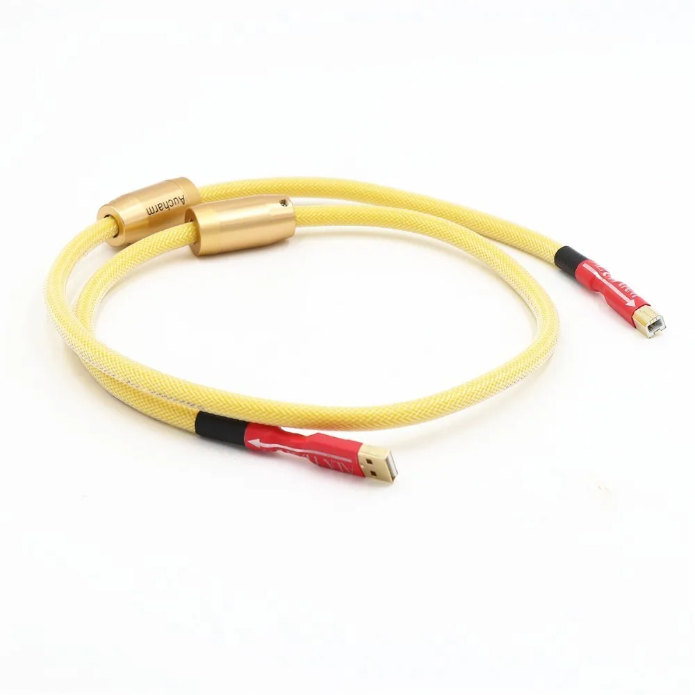 Хорошее качество 4N провод из бескислородной Медь серебрение A B USB аудио линия