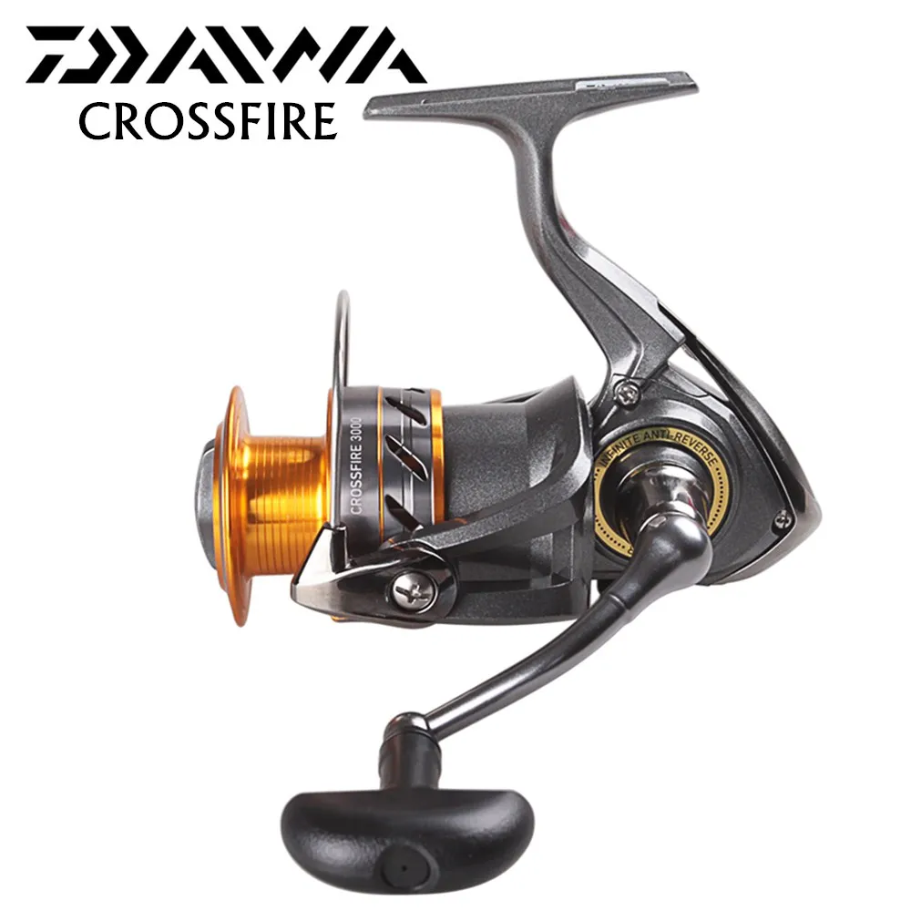 Оригинальная спиннинговая Рыболовная катушка DAIWA CROSSFIRE 2500 3000 3 шарикоподшипника 5