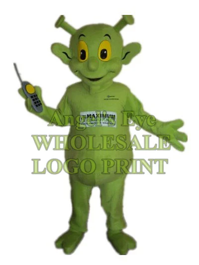 Костюм-талисман с зелёным инопланетянином SW2955 | Тематическая одежда и униформа