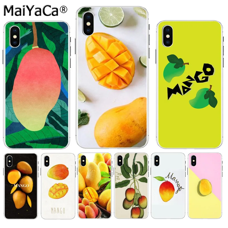 MaiYaCa фрукты манго DIY Окрашенные красивые аксессуары для телефонов Чехол iPhone 8 7 6 6S