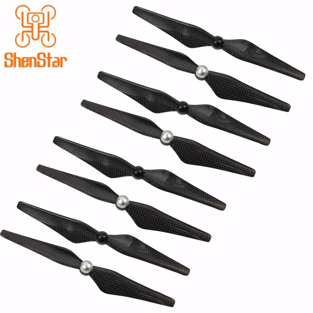 Пропеллеры Углеродные самозатягивающиеся, с винтовой крышкой, для дрона DJI Phantom 1/ 2/ 3/ 4, 1 упаковка из 4 пар, 9450