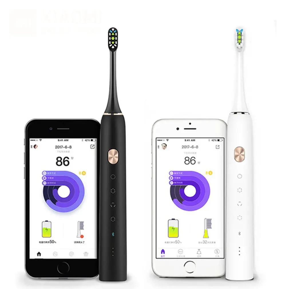 Xiaomi Mijia sonic электрическая зубная щетка Soocas X3 обновленная Водонепроницаемая ультра звуковая автоматическая зубная щетка USB перезаряжаемая