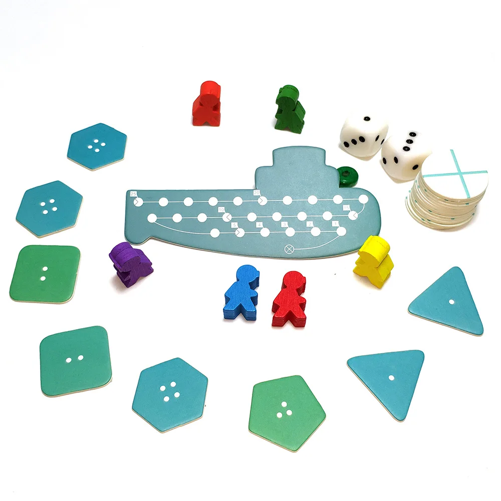 2019 настольная игра Приключения глубоководного океана английские испанские