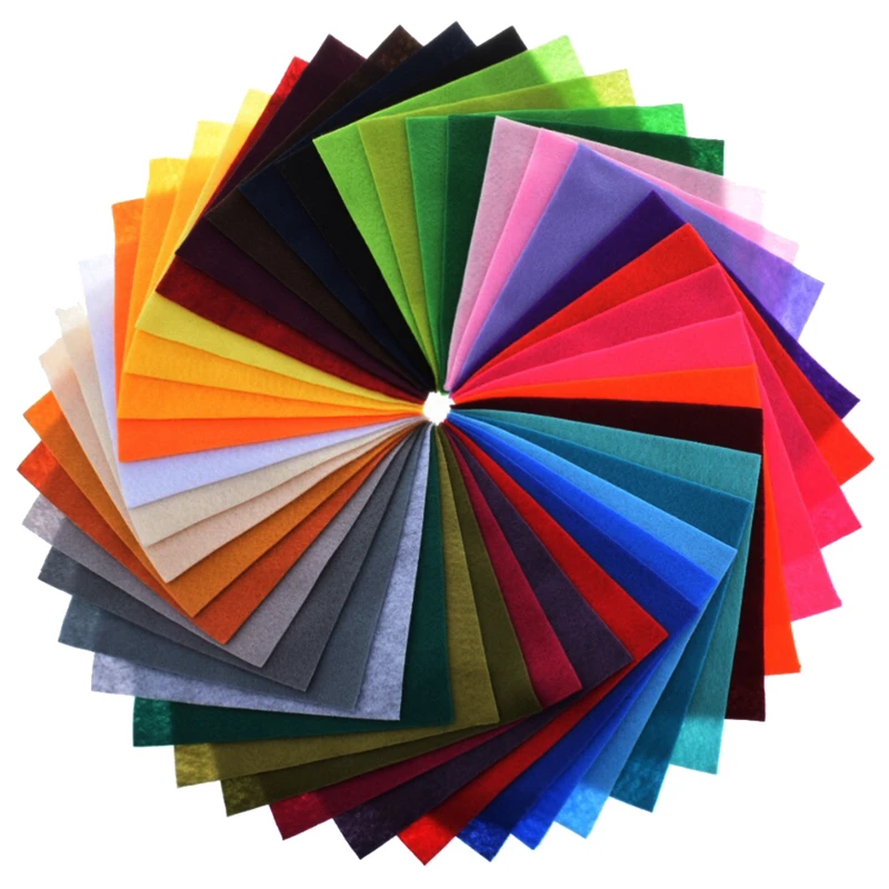 Нетканая войлочная ткань толщиной 1 мм мягкий войлок из полиэстера для домашнего