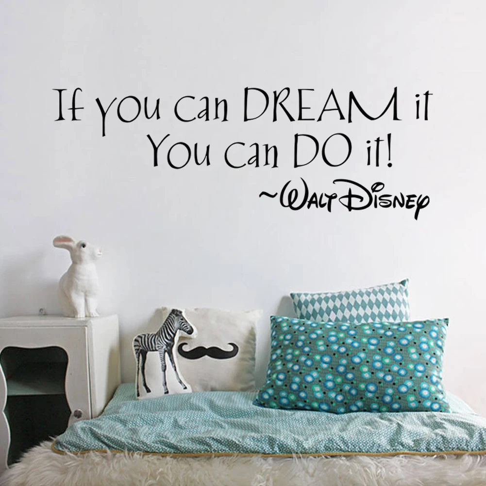 Dream you can do it виниловая наклейка на стену настенная надпись художественная