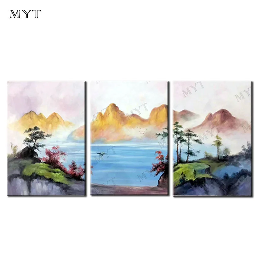 

MYT Original PictureBig Size No Frame Home Decor Wall Art Oil Painting On Canvas Home Decoration No Framed Pictures