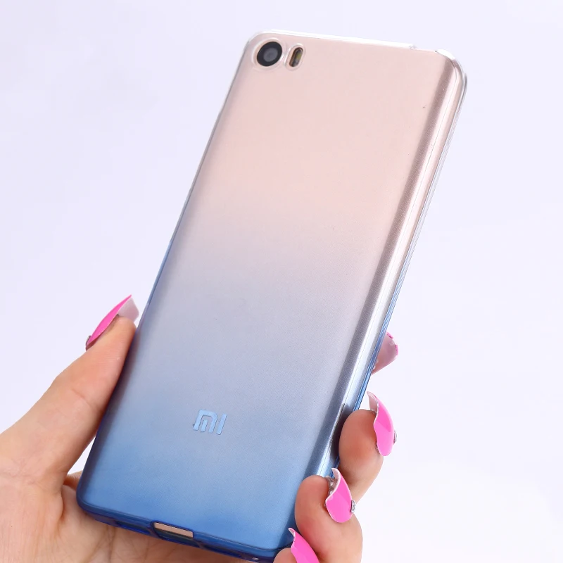 Прозрачный Тонкий силиконовый чехол для Xiaomi mi5 m5 mi 5 ультратонкая задняя крышка с