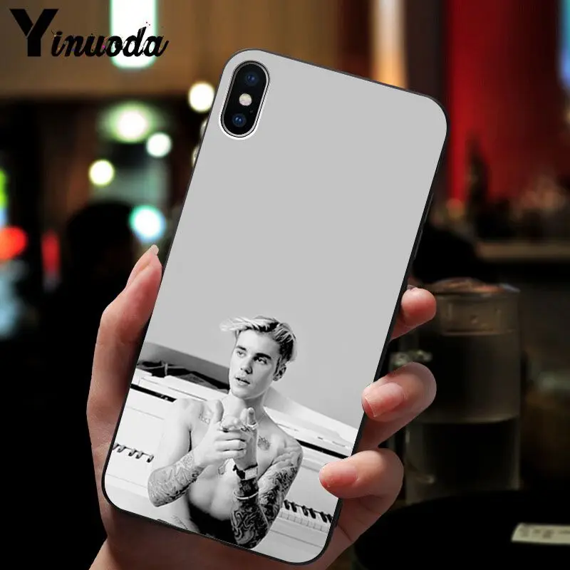 11pro MAX Джастин Бибер ТПУ мягкий силиконовый черный чехол для телефона Apple iPhone 8 7 6 6S