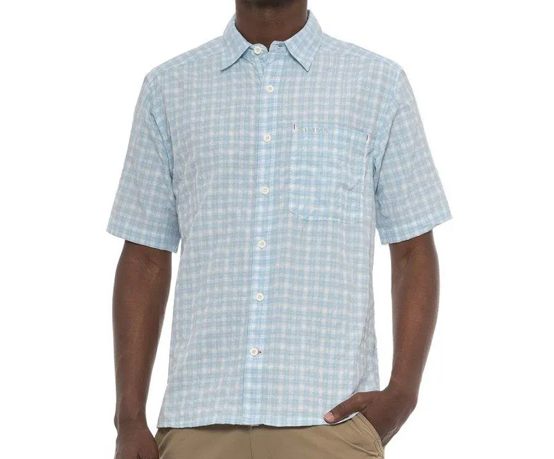 Si* ms мужские рубашки для рыбалки с коротким рукавом, клетчатая рубашка, дышащий UPF30 светильник, одежда для рыбалки, мужская рубашка, размер США S-3XL