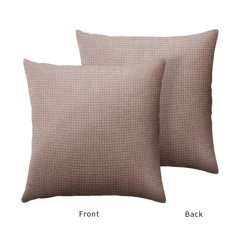 Однотонная Подушка водонепроницаемый чехол в клетку с принтом наволочка для