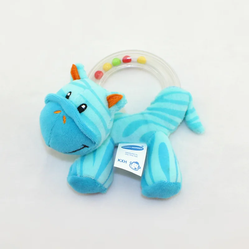 Детская плюшевая игрушка Зебра кольцо с жирафом шарики погремушки бусины Сова