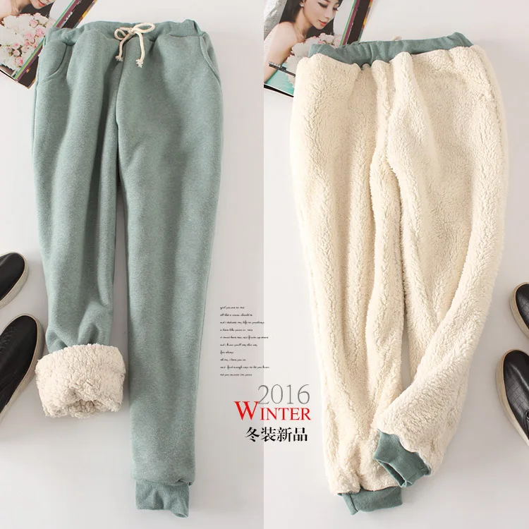 Теплые зимние брюки Pantalon Femme плотные бархатные женские повседневные флисовые