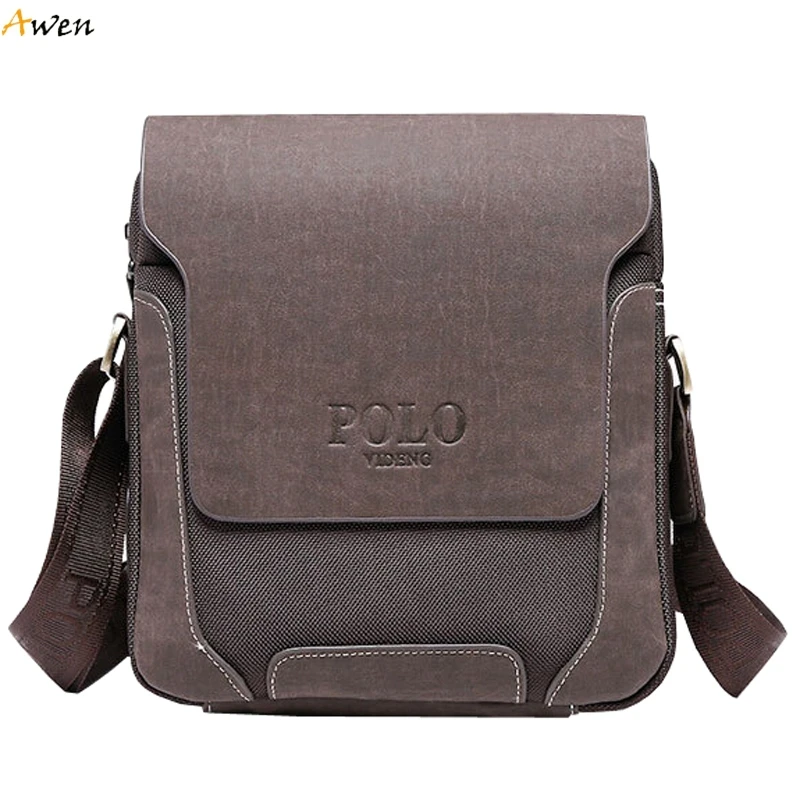 VICUNA POLO Famous Brand Business Leather Messenger Bags For Men Frosted Leather Patchwork Oxford Men Shoulder Bag Man Bag New