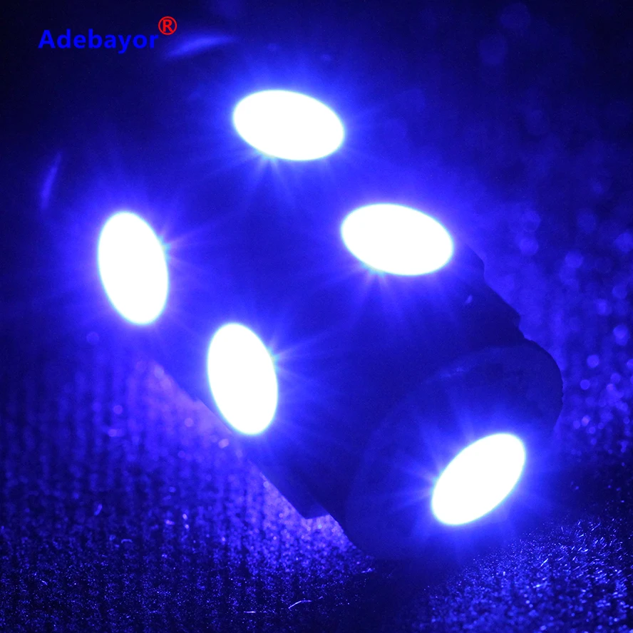 6X T10 9 SMD 5050 led автомобиль 194 W5W для чтения Двери Угловой указатель поворота лампа