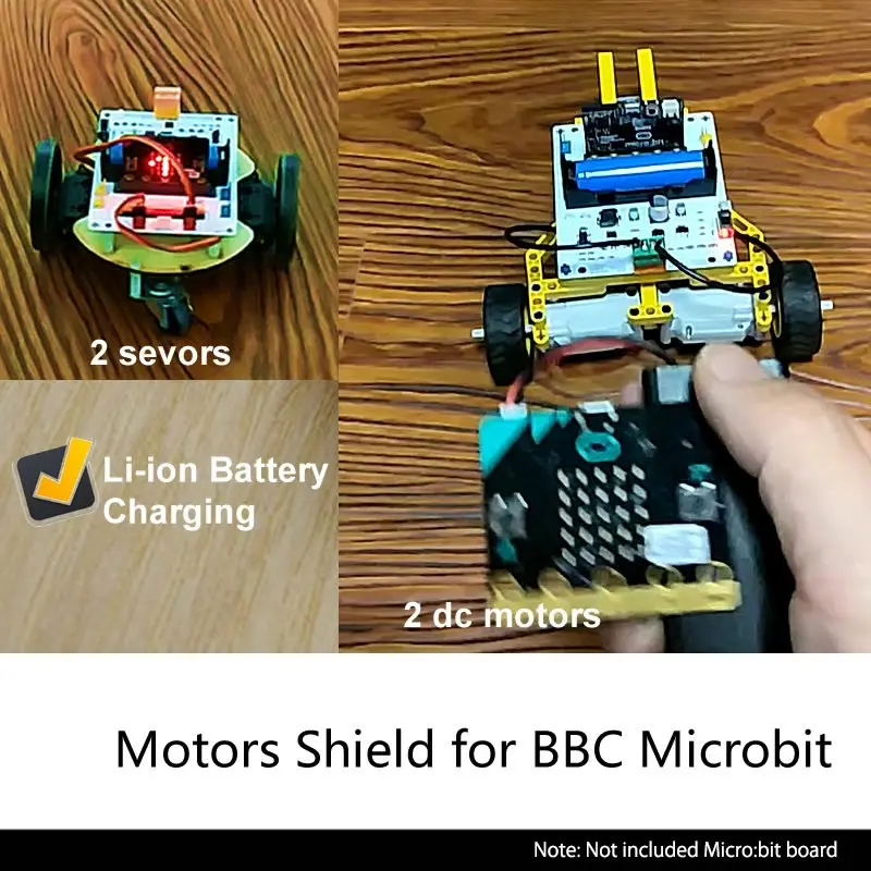 Elerow Pinout Motor/Servor Shield для BBC Micro: Плата расширения бит Микроконтроллер компьютерное