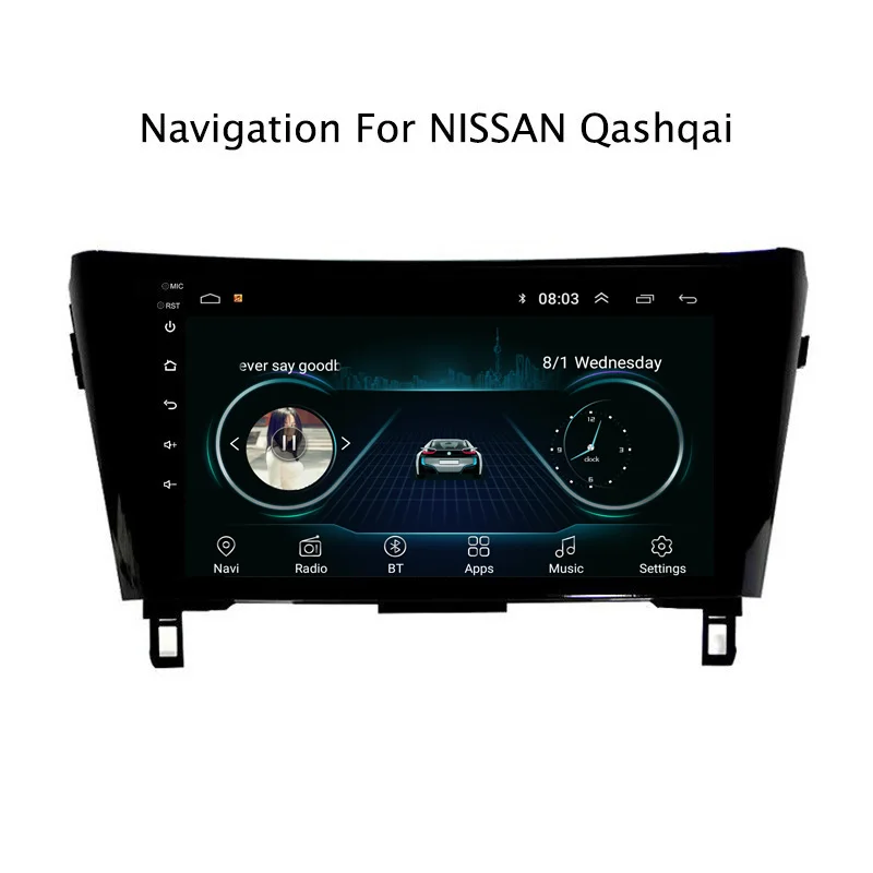 10 1 &quot2.5D IPS Android 8 автомобильный DVD GPS плеер для Nissan Qashqai X Trail 2012 2018 Радио стерео