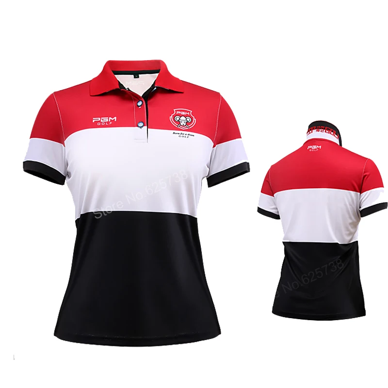 PGM Гольф 2017 летние женские рубашки спортивная быстросохнущая футболка с коротким