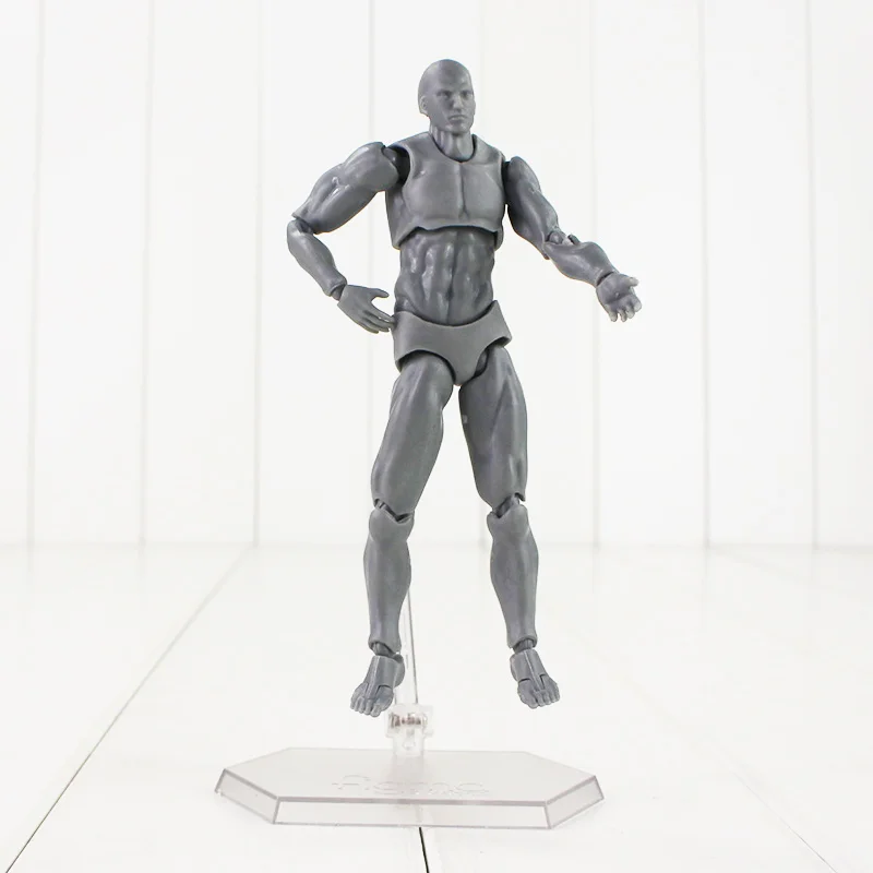 14cm Archetype Action Figure Body He She Male Female Grey Color Model Toys | Игрушки и хобби