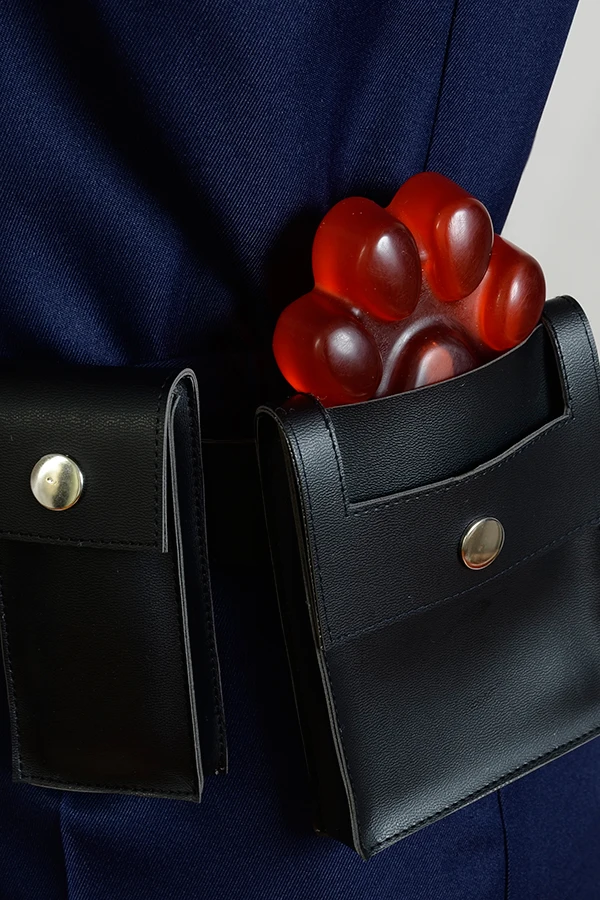 Аниме Косплей Костюм лиса Ник Униформа включая значок мешок ремень пальто шляпа