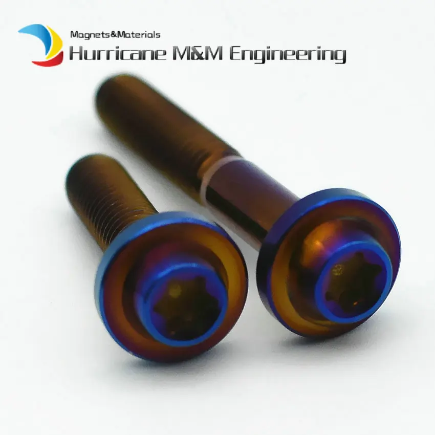 2 шт. Rider модификация Ti болты M6 x30-80mm Модифицированная колонна торкса головка горит
