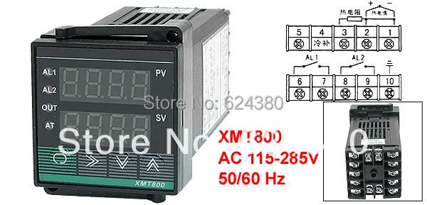XMT800 AC 115 285V S R B K термопара вход SSR релейный выход PV SV дисплей термостат PID цифровой